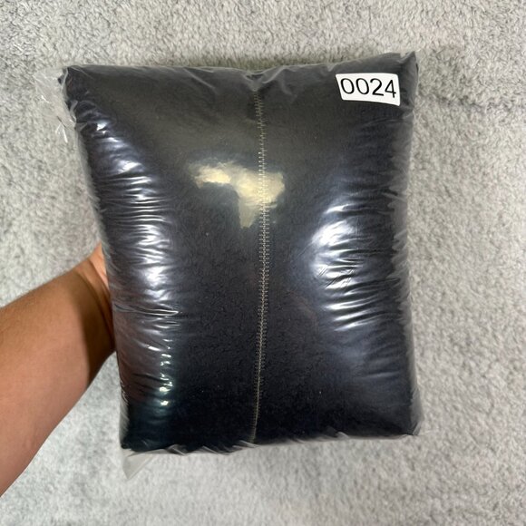 Sonoma Womens 1X Fleece Vest Full Zip Pockets Solid Black Plus Size - Picture 9 of 9